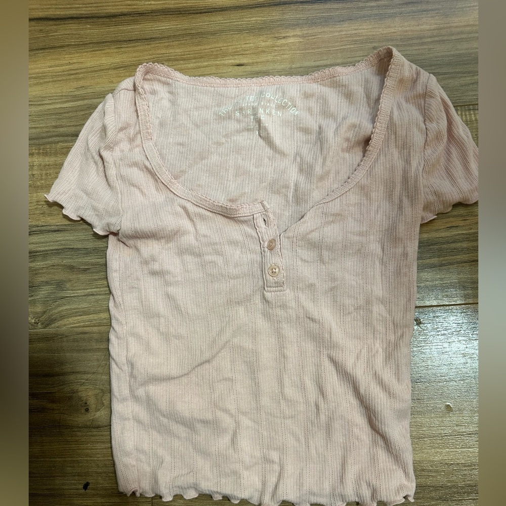 Aeropostale Pink Shruken Tee